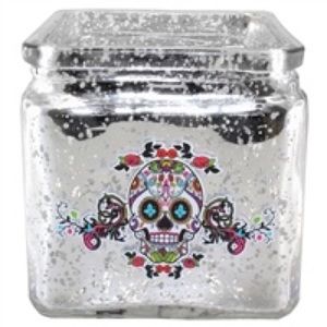 🆕AUCTION PRICE👩🏻‍⚖️ SUGAR SKULL CANDLE HOLDER